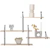 Image de Étagère en bois avec cadre House Nordic Harlem 99x17,5x62 cm