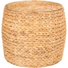 Image de Table d'appoint ronde avec rangement en jacinthe d'eau House Nordic Delia 43x43x34 cm