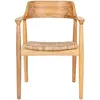 Image de Chaise de salle à manger en bois sungkai, naturel House Nordic Getafe 56x58x78 cm