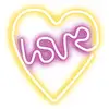 Image de Forever Neon Led Light Love Coeur Violet Blanc
