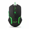 Image de Souris Esperanza MX205 Fighter USB 2400 DPI Noir Vert RGB 6 Boutons