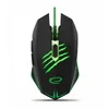 Image de Souris Esperanza EGM209G USB Type-A 2400 DPI Noir Vert 6 Boutons Gaming