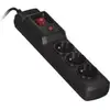 Image de Multiprise Activejet COMBO 3GN 3 Prises Protection Fusible Interrupteur 5 m Noir