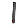 Image de Multiprise Lestar 1966004055 230 prises Interrupteur 3 m Indicateur lumineux Noir