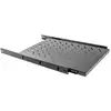 Image de Estant ajustable Lanberg AK-1011-B Noir 1U pour cabinets 19" 60kg