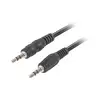 Image de Lanberg Câble Audio MiniJack 3.5mm 3 Broches Mâle/Mâle 1.2m Noir