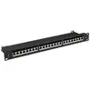 Image de Panneau de brassage Lanberg PPS7-1024-B Cat7 24 ports blindé rack 1U