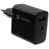 Image de Alimentation NATEC 20V Universelle Protection Surtension Câble USB Type C Noir