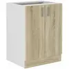 Image de Armoire d'appoint 2 portes en chêne BigBuy Home Sara TU