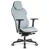 Image de Chaise Quersus ICOS 1.1 Bleu Pacifique accoudoirs 4D dossier inclinable tissu ignifuge