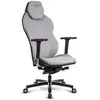 Image de Chaise gaming Quersus ICOS 1.1 gris tissu ignifuge accoudoirs 4D