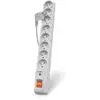 Image de Multiprise Acar S8 8 prises avec interrupteur et protection 1,5 m gris