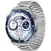 Image de MaxCom Ecowatch1 Bluetooth 51mm Écran Digital IP67 Argent Boîtier Bracelet Bleu Taille Unique