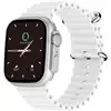Image de MaxCom Ecowatch 2 Bluetooth 27mm TFT Argent Bracelet Silicone Orange/Blanc IP67 Pulsomètre