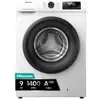 Image de Lave-linge Hisense WF1Q9041BW 9 kg Chargement Frontal 1400 rpm Classe A Blanc Vapeur 99,9% Inverter