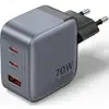Image de Chargeur mural Vention FEXH0-EU GaN 70W 2xUSB-C 1xUSB-A Gris