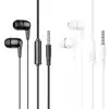 Image de Ecouteurs Hoco M97 filaires connecteur Jack 3,5 mm avec microphone Noir