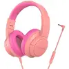 Image de Casque Blackview FitBuds K1 filaire Jack 3,5 mm pour enfants avec micro rose