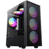 Image de Boitier GameMax Storm BK Midi Tower Noir ITX micro ATX Verre Trempe RGB