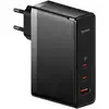 Image de Chargeur Baseus GaN5 Pro 140 W 2 ports USB-C, 1 port USB-A, PD 3.1 QC 3.0 GaN, noir