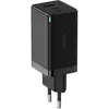 Image de Chargeur BASEUS avec câble GAN5 PRO Charge rapide 2C+U 65W EU Noir Câble inclus, compatible avec les ordinateurs portables et les téléphones portables/IOS/Android/Iphone/Samsung/HP/Lenovo/Dell