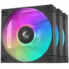 Image de Pack de 3 ventilateurs DeepCool FD12 ARGB 120 mm Noir