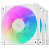 Image de Pack de trois ventilateurs DeepCool FD12 ARGB 120 mm Blanc