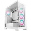 Image de Boîtier tour DeepCool CG580 4F ATX RGB blanc avec 4 ventilateurs PWM-ARGB et verre trempé