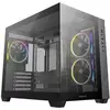 Image de Boîtier Micro-ATX DeepCool CG330 3F Verre Trempé 3 Ventilateurs ARGB Noir