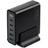 Image de Chargeur Havit 6939119068417 GaN 140W 3x USB-C 2x USB-A Noir intérieur 1 m