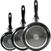 Image de San Ignacio Navy Black Set 3 poêles en aluminium pressé 16/20/24 cm
