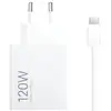 Image de Cargador Xiaomi 120W HyperCharge - 1xUSB Type-C, Blanco, 100-240V, 3A