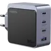 Image de Chargeur Rapide Ugreen Nexode S 100W GaN 3 Ports USB-C + 1 Port USB-A PD3.0/QC Gris