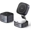 Image de Station de charge sans fil 2 en 1 Ugreen compatible MagSafe Qi2 15W