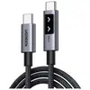Image de Cable USB-C à USB-C Ugreen 1 m 100W PD 3.0 E-Marker Nylon Tressé Gris Gunmetal
