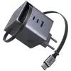 Image de Chargeur Ugreen Nexode Pro 100W GaNInfinity avec câble USB-C rétractable