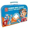 Image de Puzzle Éducatif Hape Coeur Humain 60 Pièces Organos 3D et Poster Multilingue