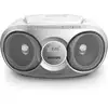 Image de Philips AZ215S/12 Boombox portable, lecteur CD, radio FM avec mémoire, 3 W RMS, entrée auxiliaire, argent