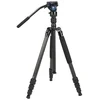 Image de Trépied vidéo Sirui Traveler 7C carbone avec tête fluide VA-5