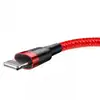 Image de Câble USB vers Lightning Baseus Cafule 0,5 m Rouge 2,4 A