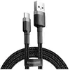 Image de Câble Baseus CATKLF-BG1 USB-A vers USB-C 1m 3A Tressé Renforcé Noir