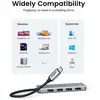 Image de Hub USB-C Ugreen 4 ports USB 3.0 + micro USB Cinzento 70336