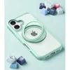 Image de Funda para móvil Torras Ostand R Fusion Silicona Verde con anilla giratoria para iPhone 16