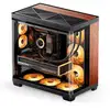 Image de Boîtier PC Jonsbo TK-4 Wood Tour ATX Noir Acier Verre Aluminium Bois