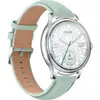 Image de Colmi L28 Bluetooth 1,28" Vert Argent Bracelet Cuir Vert Smartwatch
