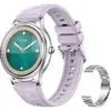 Image de Colmi L28 Bluetooth Montre Connectée Acier Inoxydable Argent Rond
