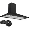 Image de Ciarra AW9201B Hotte aspirante murale décorative 90 cm A++ Noir