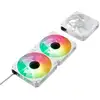 Image de Abysm Arclight 2.0 ARGB Ventilateur 120 mm PWM avec connexion série Blanc Pack 3 unités