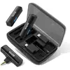Image de Boya BOYALINK Système de microphone à revers sans fil USB-C Lightning et connecteur Trs 3,5 mm Noir