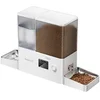 Image de Distributeur de nourriture et d'eau pour animaux Rojeco 2 en 1 3.5L et 5L bouton blanc